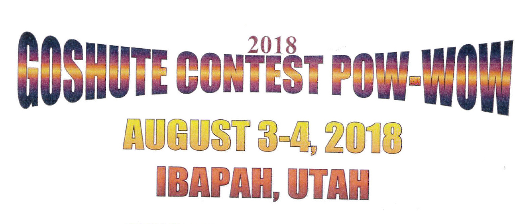 Goshute Contest Pow-Wow Aug. 3-4, 2018